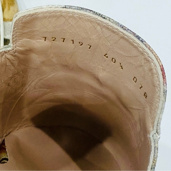 GUCCI Princetown GG Supreme H2O Floral Mules Slides Slipper Size 40.5 Beige NEW - Picture 9 of 16